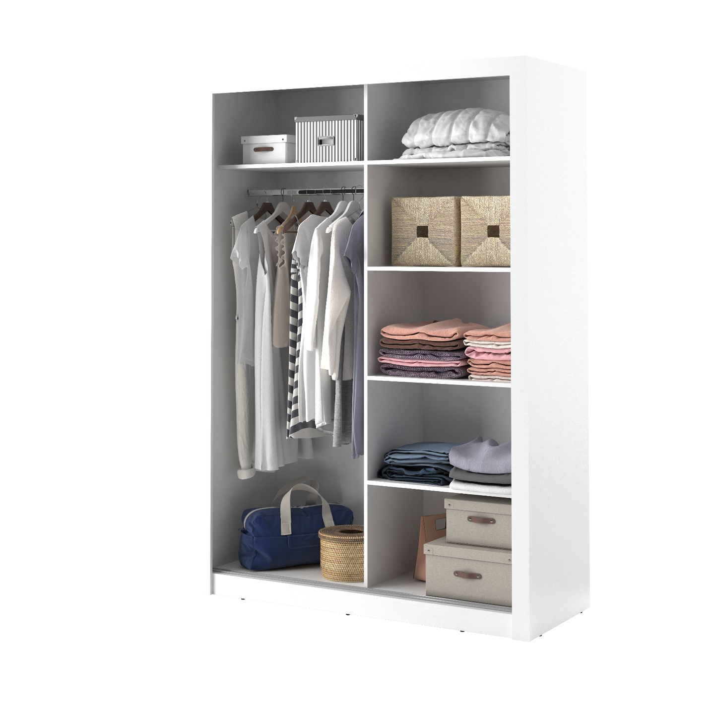 Kleiderschrank Schrank ARTO 04 Spiegel 150 cm verschiedene Farben