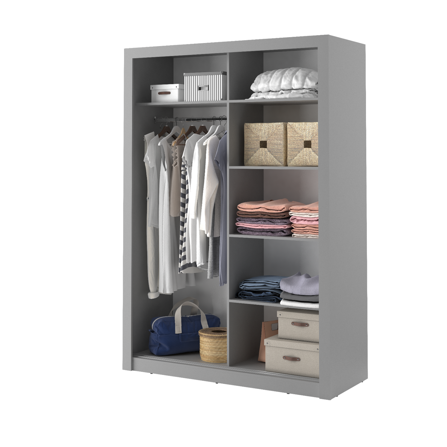 Kleiderschrank Schrank ARTO 04 Spiegel 150 cm verschiedene Farben