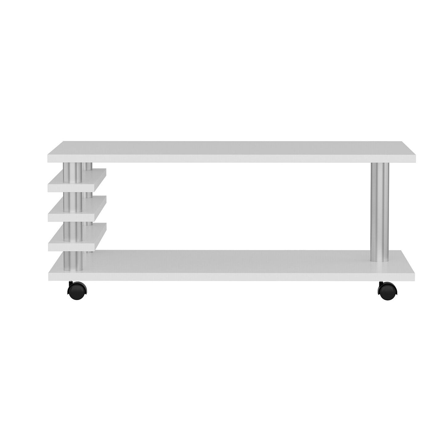 Couchtisch 115 x 65 cm Tisch Wohnzimmertisch Couch Sofa Sofatisch mit Rollen