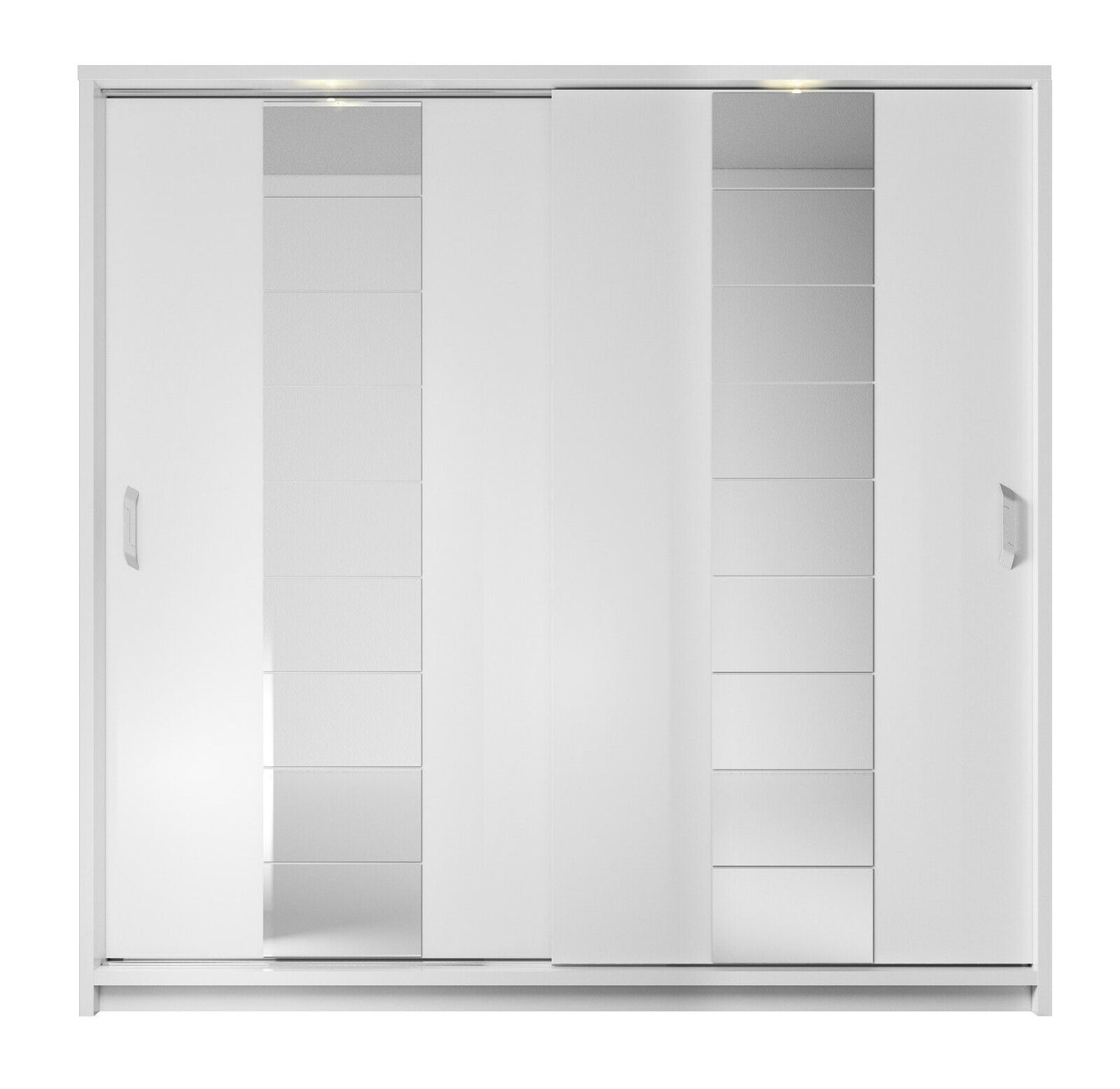 Kleiderschrank Schiebetüren Spiegel LED