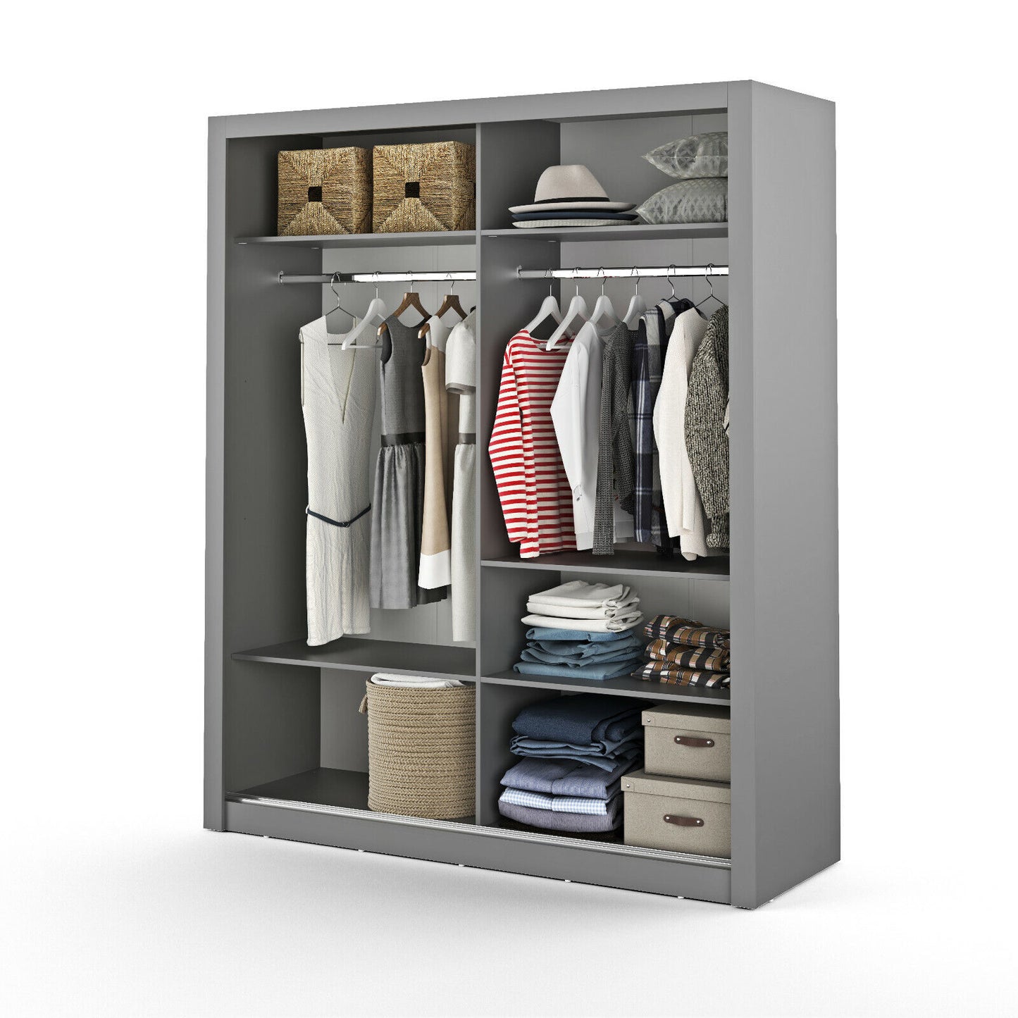 Kleiderschrank Schrank ARTO 03 Spiegel 180 cm verschiedene Farben