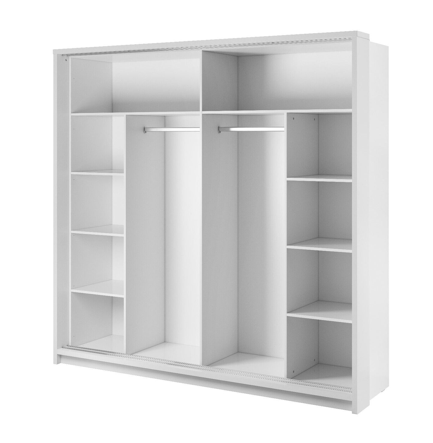 Kleiderschrank Schiebetüren Spiegel LED