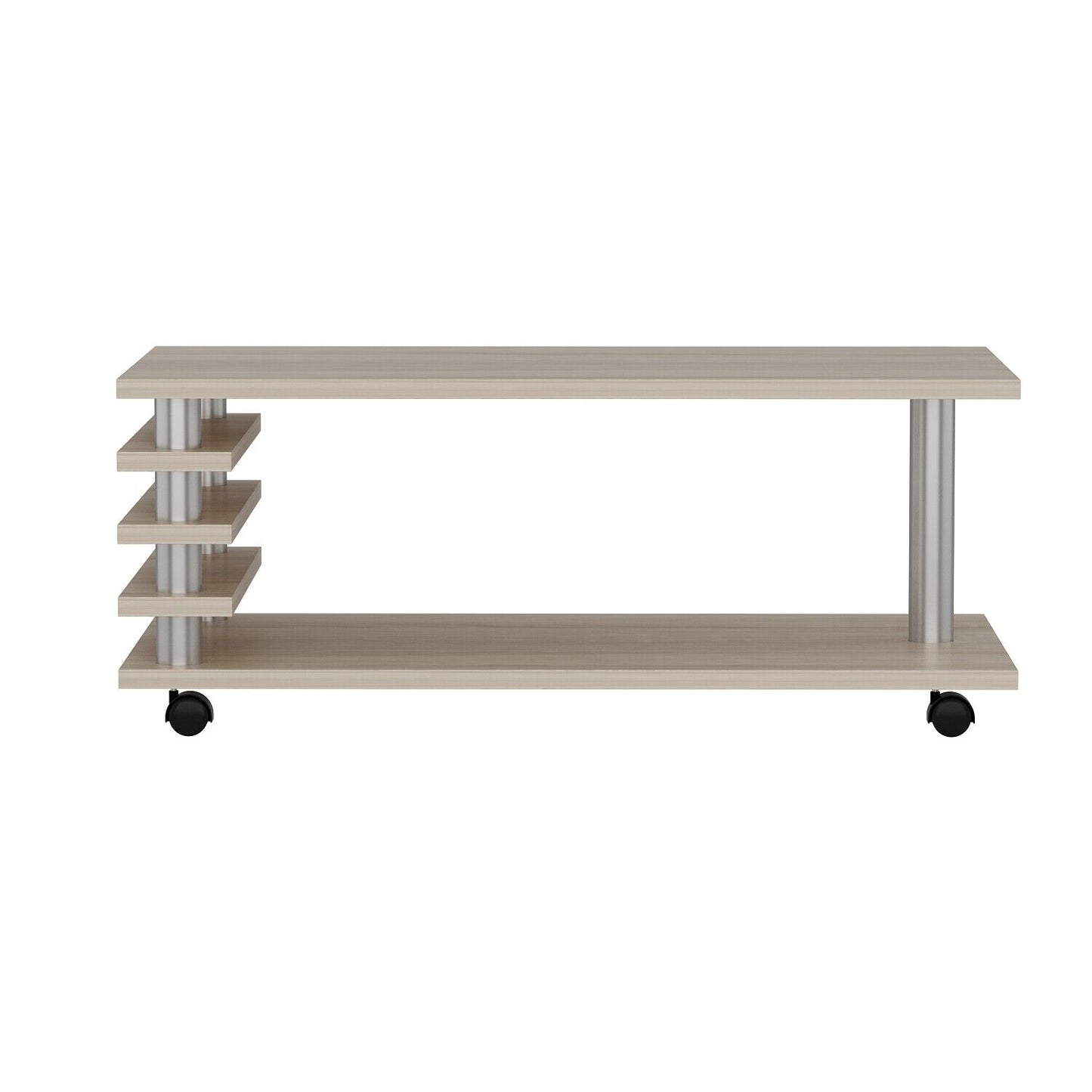 Couchtisch 115 x 65 cm Tisch Wohnzimmertisch Couch Sofa Sofatisch mit Rollen