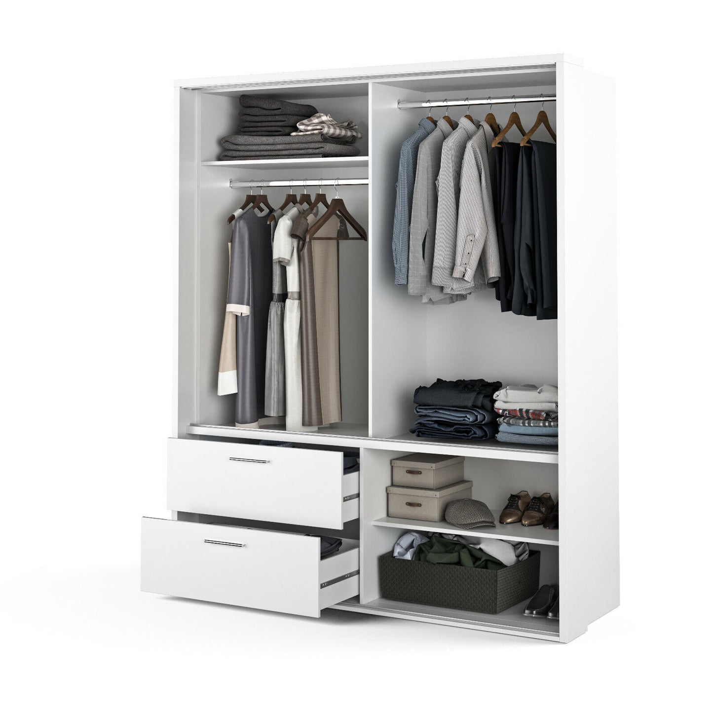 Kleiderschrank Schiebetüren Spiegel