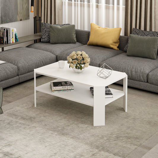 Couchtisch Wohnzimmer Tisch Weiß Modern Designer